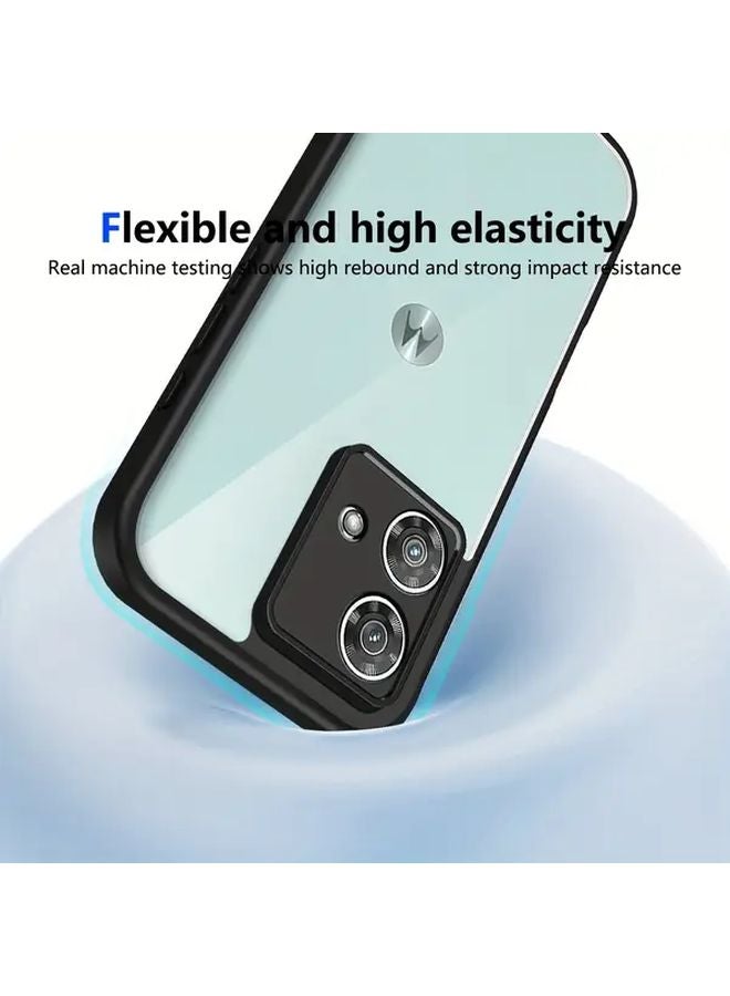 Shockproof Clear TPU Phone Case Cover Black for Motorola MOTO G85 5G - Image 3